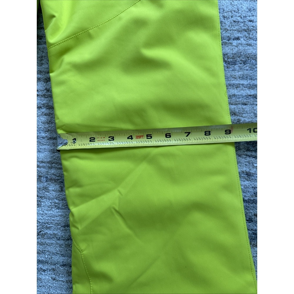 Spyder Pants Women Neon Sz 4 Insulated Multi-Zip Winter Snow Button Snap Poly - Picture 10 of 12